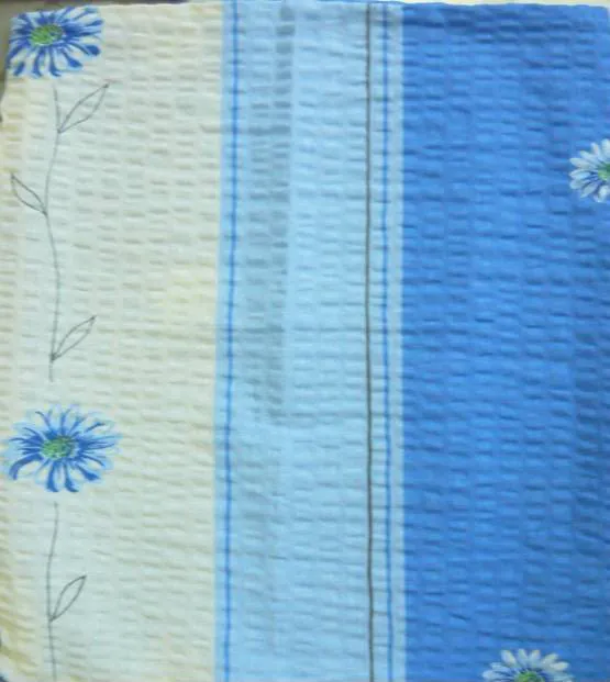 Pościel z kory 160x200 wzór 125/4 Margaretka stojąca niebieska