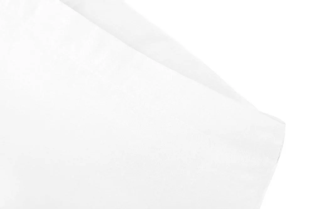 Poszewka bawełniana 50x60 biała  jednobarwna Simply