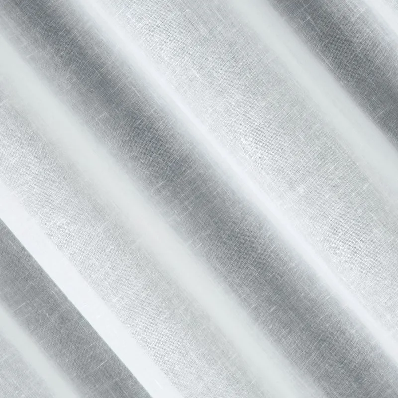 Zasłona 140x250 Paola biała jednobarwna z lekkiej tkaniny półprzeźroczysta gotowa na przelotkach Eurofirany