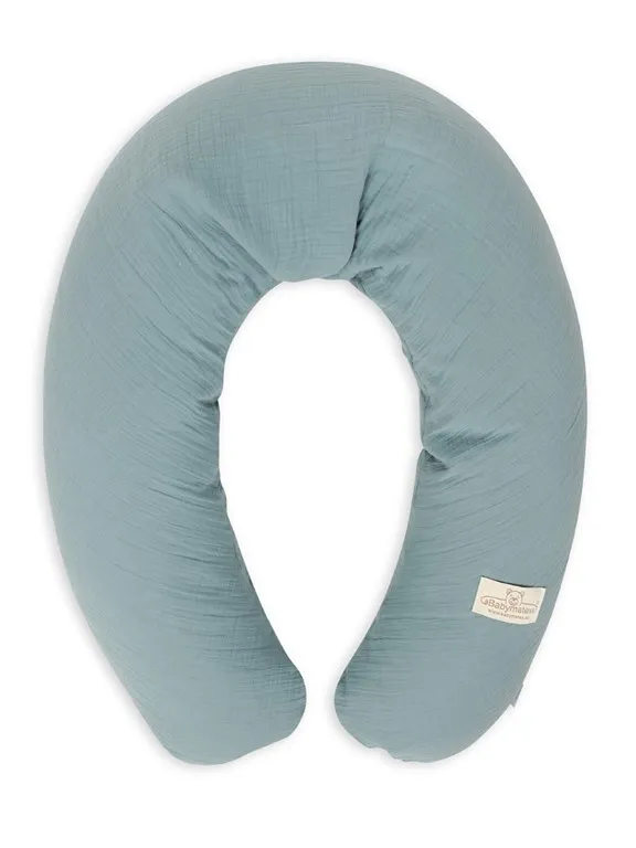 Poduszka pozycjonująca Relax Muslin       miętowa 190 cm do karmienia ciążowa wypoczynkowa