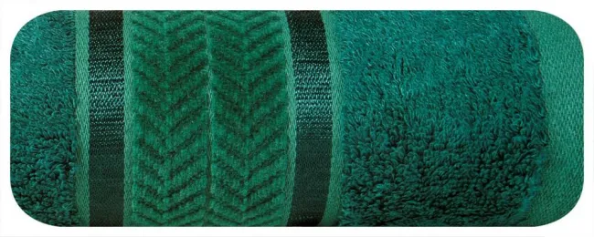 Ręcznik Miro 70x140 zielony ciemny 550g/m2 Eurofirany