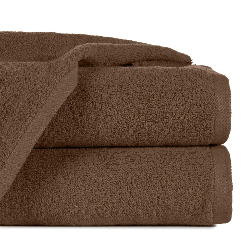 Ręcznik Gładki 1 50x90 39 brązowy 400  g/m2 frotte Eurofirany