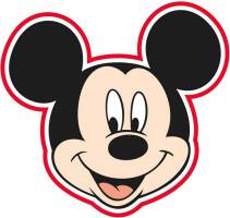 Ręcznik plażowy Myszka Miki Mickey Mouse 130 średnica dziecięcy w kształcie gówki Myszki Miki 1152