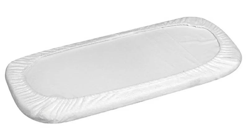 Podkład higieniczny 40/50x80/90 jersey biały nieprzemakalny prześcieradło z gumką do łóżeczek przystawnych