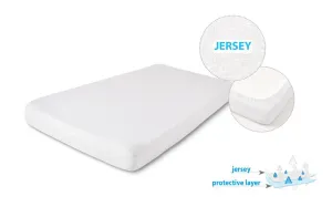 Podkład higieniczny 40/50x80/90 jersey biały nieprzemakalny prześcieradło z gumką do łóżeczek przystawnych