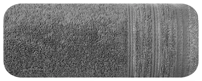Ręcznik Ellen 50x90 10 grafitowy srebrny 500g/m2 Eurofirany
