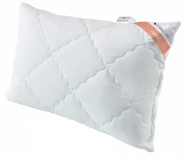 Poduszka antyalergiczna 50x70 Comfort  Classic biała zapinana na suwak pikowana Inter Widex