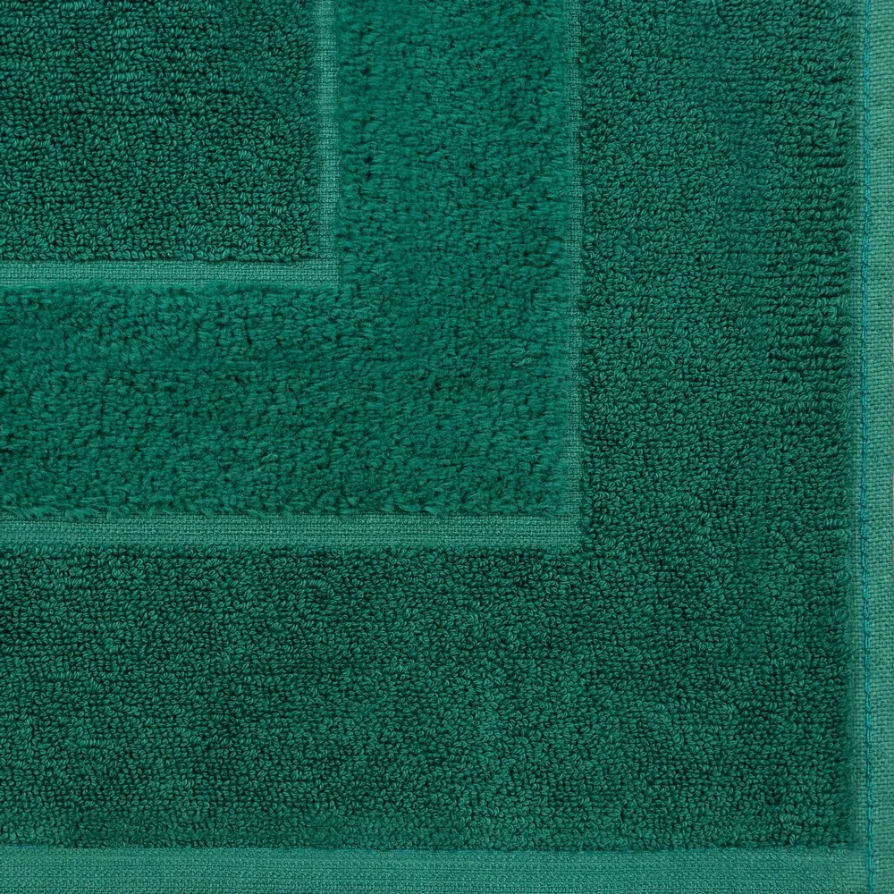 Dywanik łazienkowy 50x70 Lucy 09 zielony ciemny bawełniany 650g/m2 Eurofirany