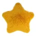 Dywanik mata 60 cm Soft Star gwiazda eko  futro żółty antypoślizgowy Domarex