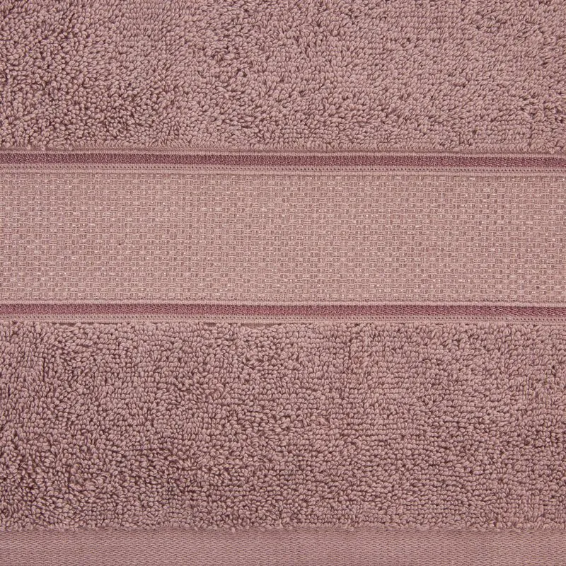 Ręcznik Liana 50x90 brązowy jasny  z błyszczącą nicią 500 g/m2 Eurofirany