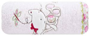 Ręcznik dziecięcy 50x90 Baby 4 różowy myszka 450g/m2 frotte Eurofirany