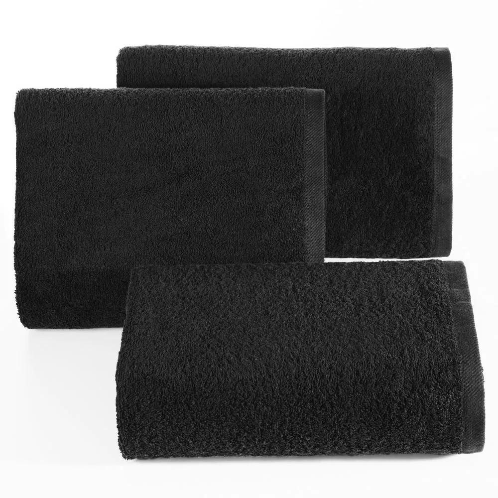 Ręcznik Gładki 2 50x90 czarny 17 500g/m2 Eurofirany