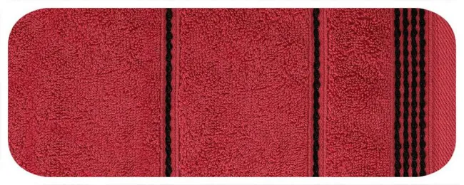 Ręcznik Mira 70x140 czerwony 13 frotte 500 g/m2 Eurofirany