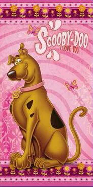 Ręcznik Scooby Doo 75x150 różowy F 0740