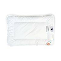 Poduszka antyalergiczna 40x40 Babies dziecięca płaska biała z bawełny 250 g/m