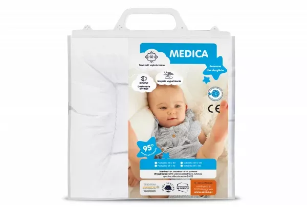 Poduszka antyalergiczna 35x40 Medica      dziecięca płaska biała 0,80g Inter Widex