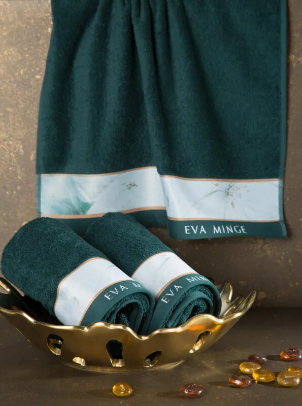Ręcznik Eva 5 30x50 miętowy frotte 485  g/m2 frotte Eva Minge Eurofirany
