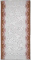 Ręcznik Flora Ocean 50x100 brązowy bawełniany frotte 380 g/m2 Greno