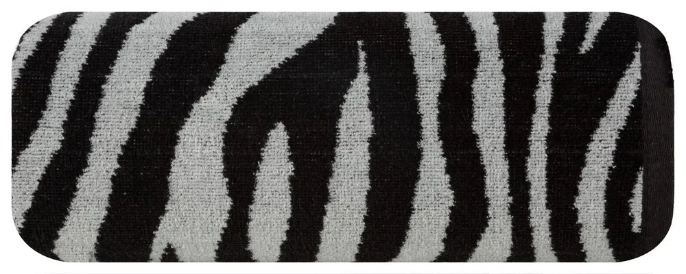 Ręcznik Zebra 50x90  czarny stalowy 500g/m2 frotte Eurofirany