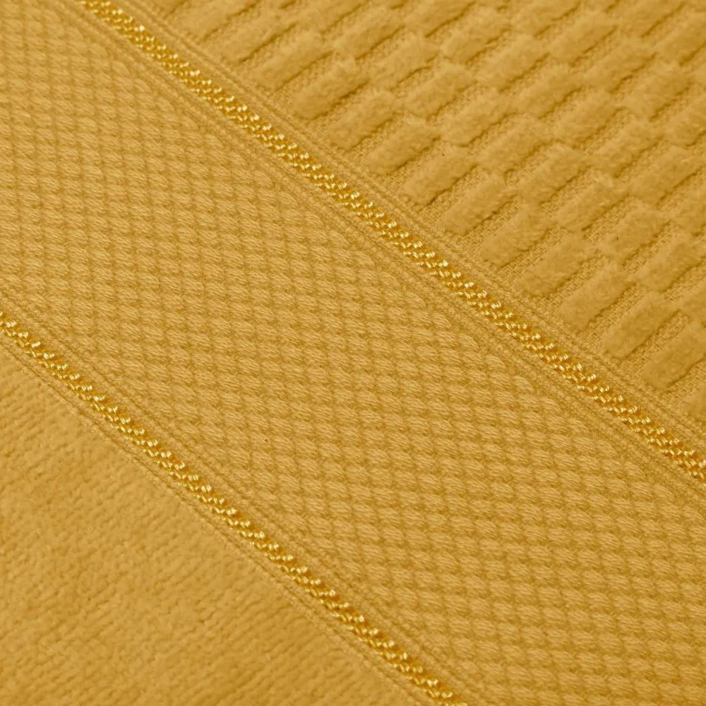 Ręcznik Peru 70x140 musztardowy welurowy  500g/m2