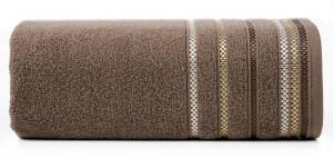 Ręcznik Livia 3 50x90  brązowy jasny 460g/m2 frotte Eurofirany