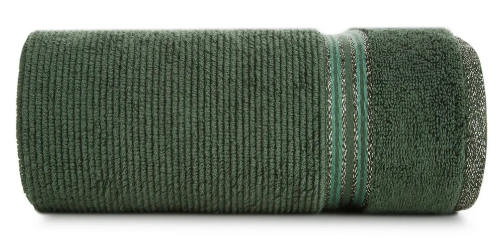 Ręcznik 50x90 Filon 07 zielony ciemny 530g/m2 Eurofirany