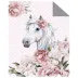 Narzuta młodzieżowa 170x210 koń jednorożec w kwiatach K 101 Bedspread 13