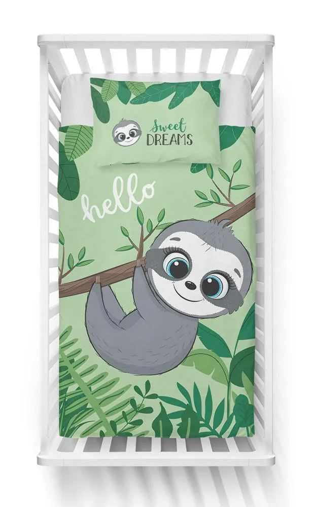 Pościel bambusowa 100x135 3952 B Miś Koala zielona biała mam już tyle miesięcy i dni poszewka 40x60 dziecięca Bambus 103