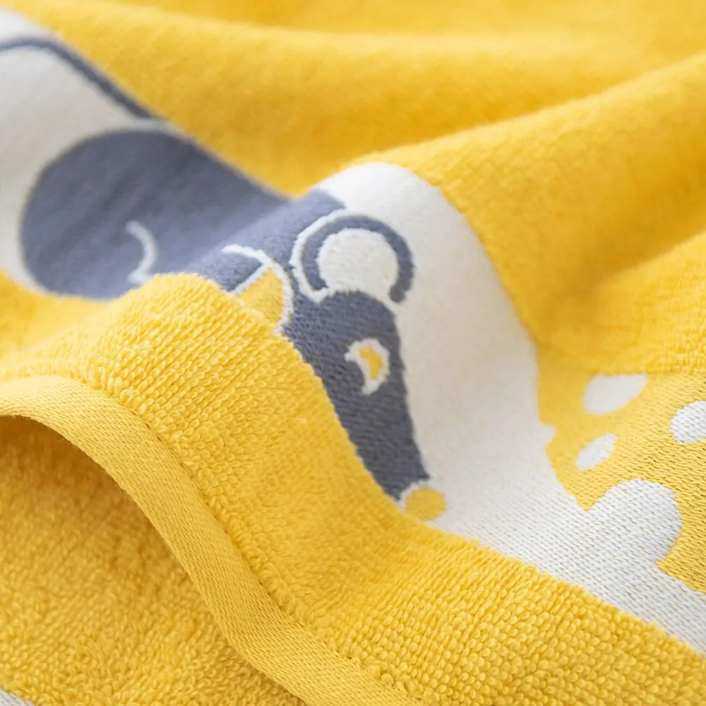 Ręcznik 30x50 Mysz Kukurydziany-5079 żółty frotte bawełniany dziecięcy do przedszkola