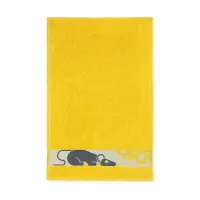 Ręcznik 30x50 Mysz Kukurydziany-5079 żółty frotte bawełniany dziecięcy do przedszkola