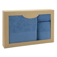 Komplet ręczników 3 szt Solano niebieski w pudełku Darymex