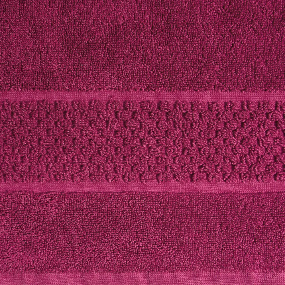 Dywanik łazienkowy 60x90 Caleb amarantowy bawełniany 650g/m2 Eurofirany