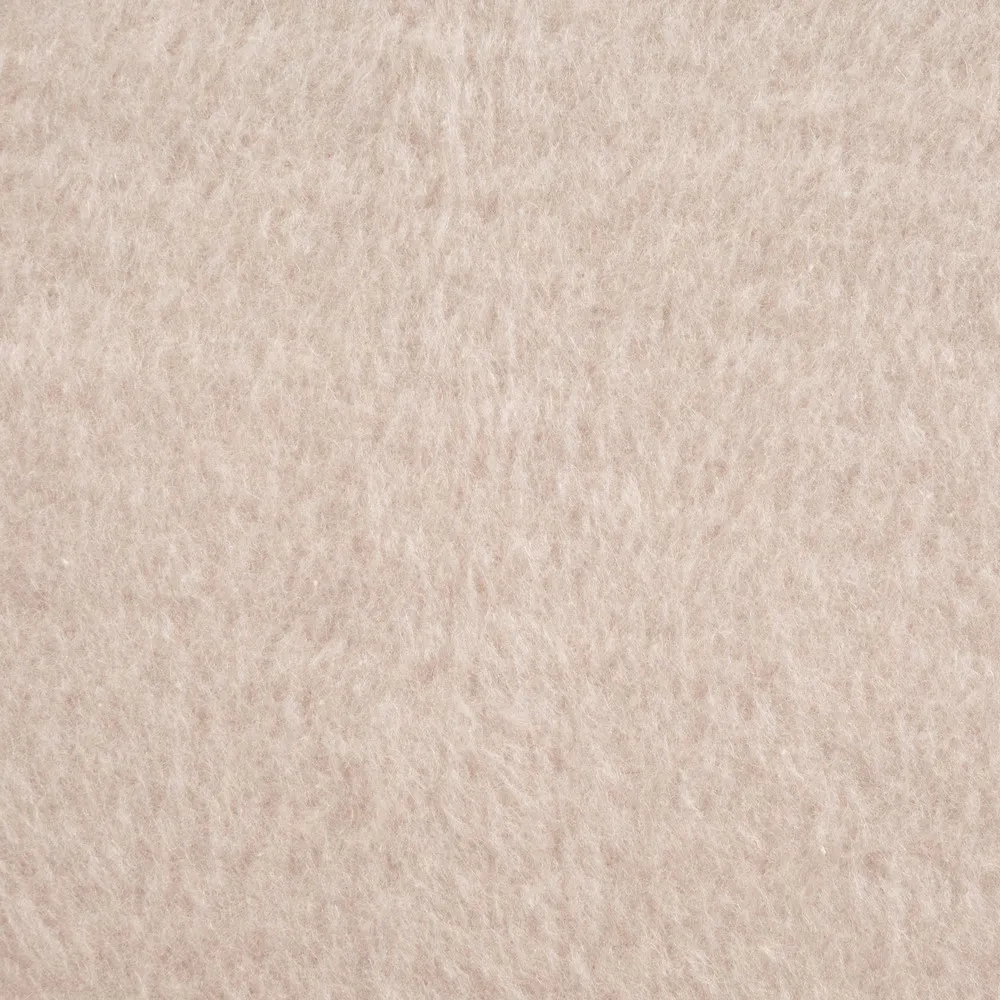 Koc bawełniany akrylowy 220x240 Akryl 7 beżowy jednobarwny z frędzlami Premium narzuta na łóżko Eurofirany