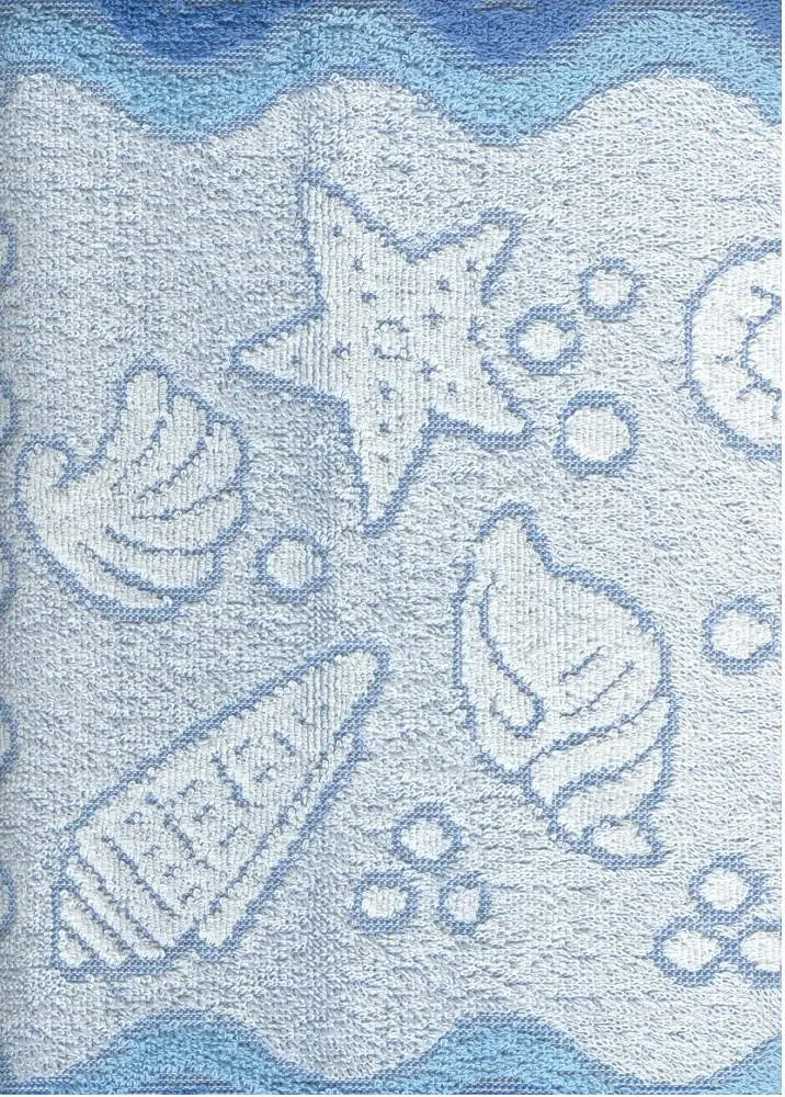 Ręcznik Flora Ocean 50x100 niebieski      bawełniany frotte 380 g/m2 Greno