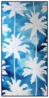 Ręcznik plażowy Summer Palms 70x140 Palmy niebieski