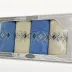 Komplet ręczników w pudełku 4 szt Gift    kremowy niebieski wzór 4 Frotex