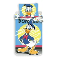 Pościel bawełniana 140x200 Kaczor Donald Duck 9701 niebieska poszewka 70x90