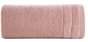 Ręcznik Damla 50x90 pudrowy różowy 500g/m2 frotte Eurofirany