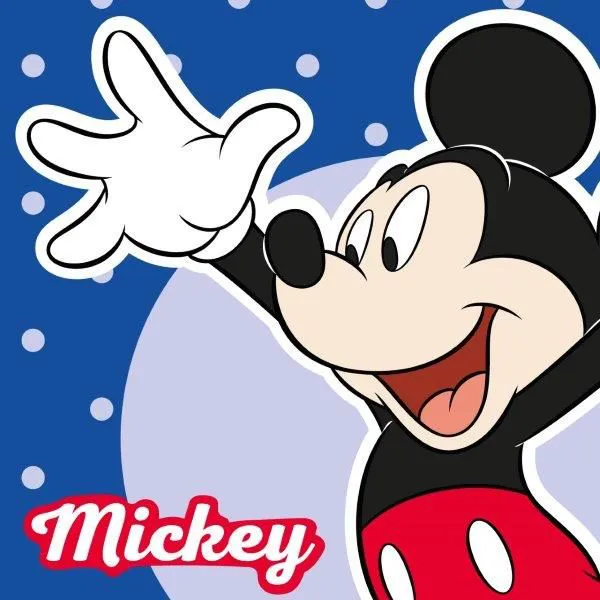 Ręcznik magiczny 30x30 Myszka Miki Mickey 033 granatowa kropeczki 8644 Faro