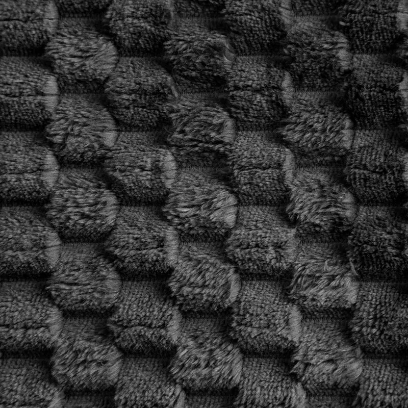 Koc narzuta z mikrofibry 150x200 d91  czarny Cindy 6