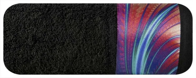 Ręcznik Azul 70x140 550g/m2 czarny Eurofirany