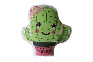Poduszka przytulanka 40x40 D-103 Kaktus Mexico kształtka kwiatki doniczka różowa dekoracyjna