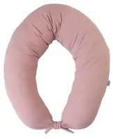 Poduszka pozycjonująca Moon Muslin Muślinowa różowa pudrowa dł. 260 kolor 9 do karmienia ciążowa wypoczynkowa