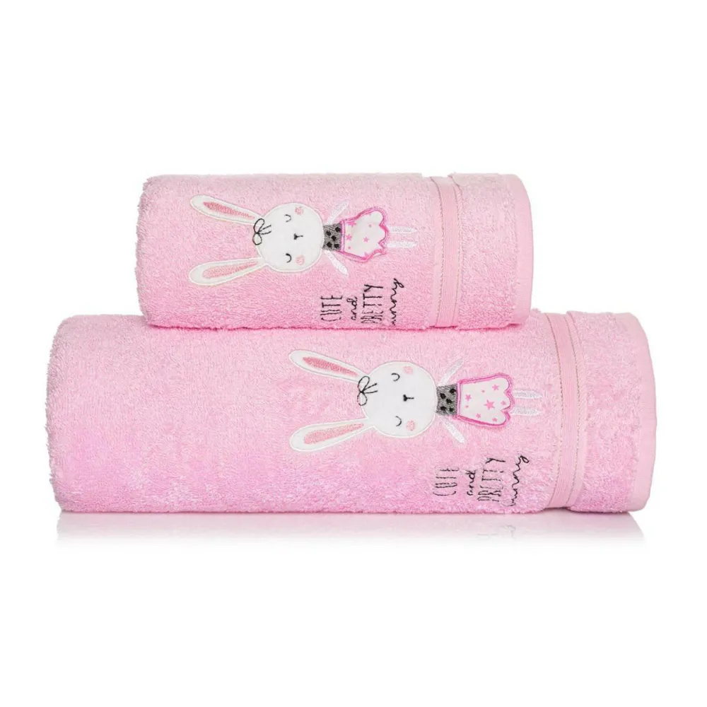 Ręcznik dziecięcy 50x90 Bunny króliczek   różowy Baby