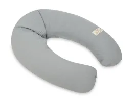 Poduszka pozycjonująca Relax Muslin grafitowa 190 cm do karmienia ciążowa wypoczynkowa