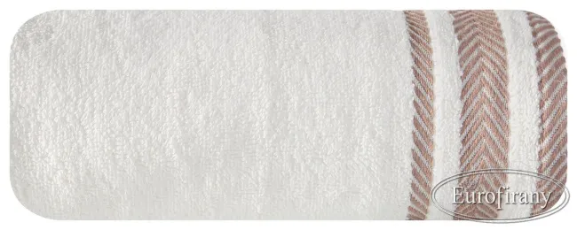 Ręcznik Mona 100x150 02 kremowy beżowy frotte 500 g/m2 Eurofirany