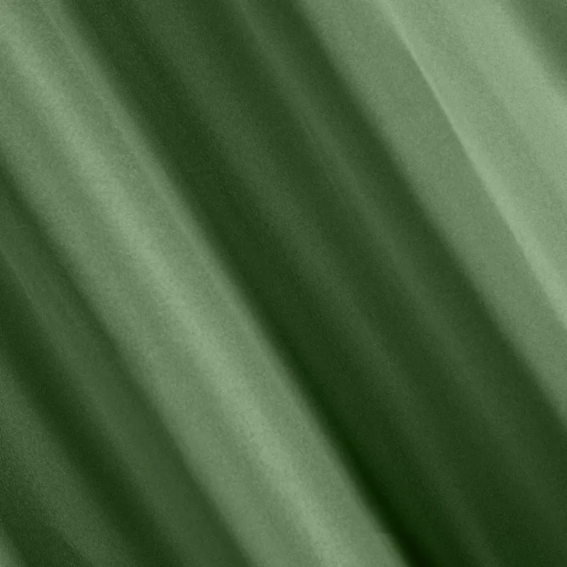 Zasłona 140x175 Rita zielona ciemna       gotowa na taśmie żabki tunel agrafki Eurofirany