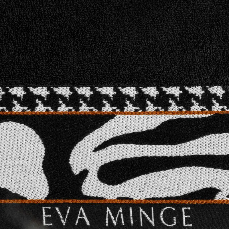 Ręcznik Eva 6 70x140 czarny frotte 485 g/m2 frotte Eva Minge Eurofirany