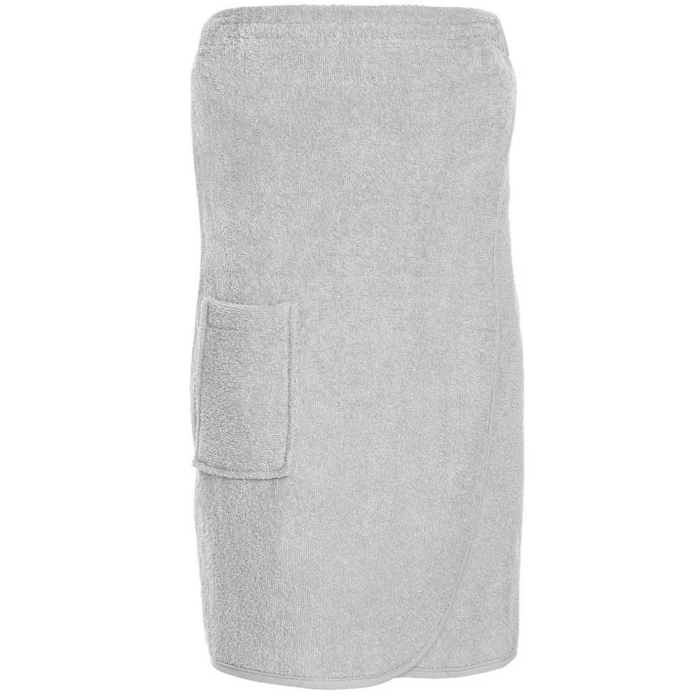 Ręcznik damski do sauny Pareo S/M szary frotte bawełniany