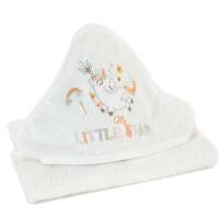 Okrycie kąpielowe niemowlęce 75x75 Baby 35 biały Jednorożec ręcznik z kapturkiem 350g/m2 Eurofirany